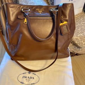 Authentic Prada Brown Handbag